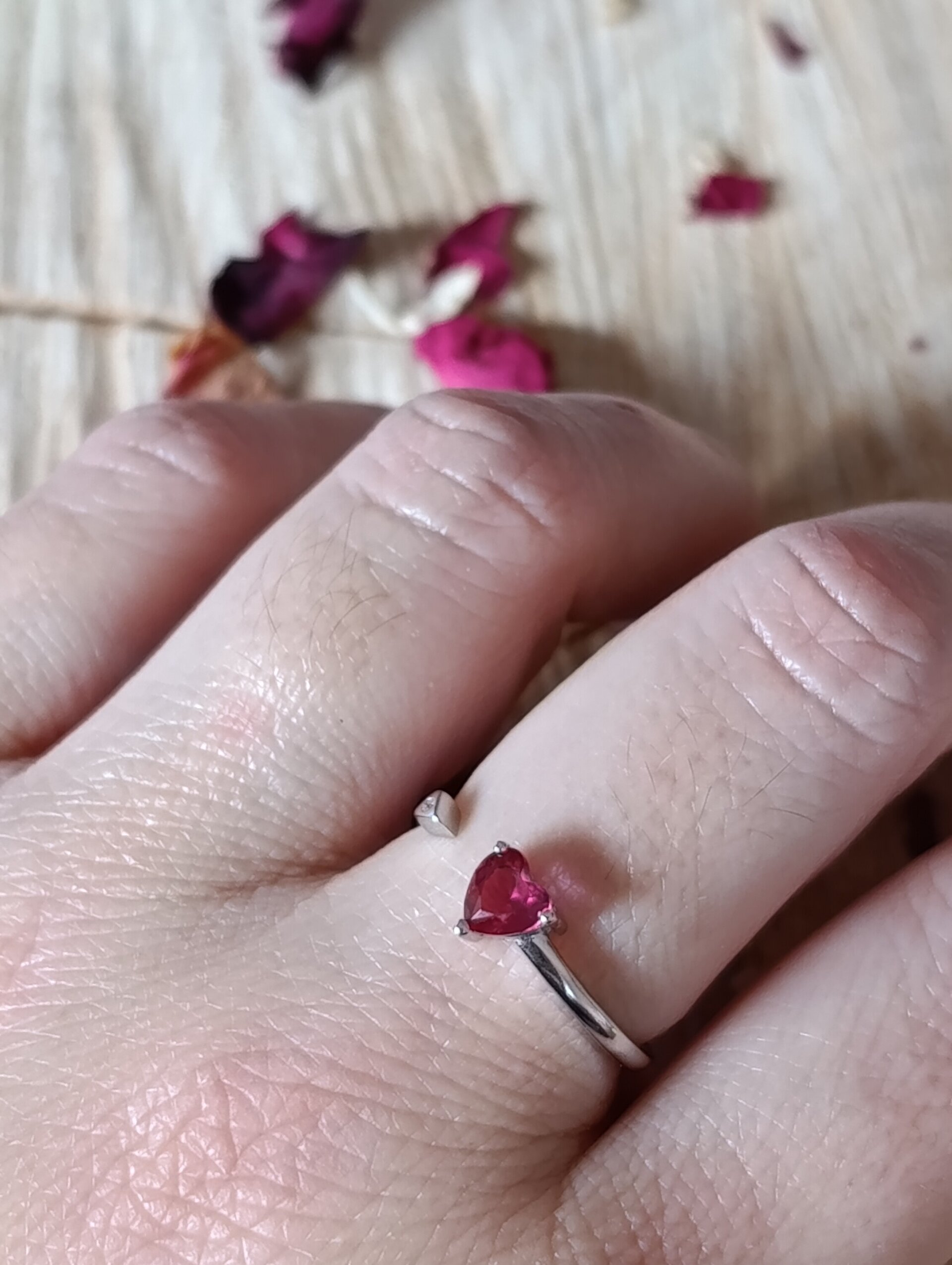 Anillo Corazón de Fuego en Plata 925 - 13