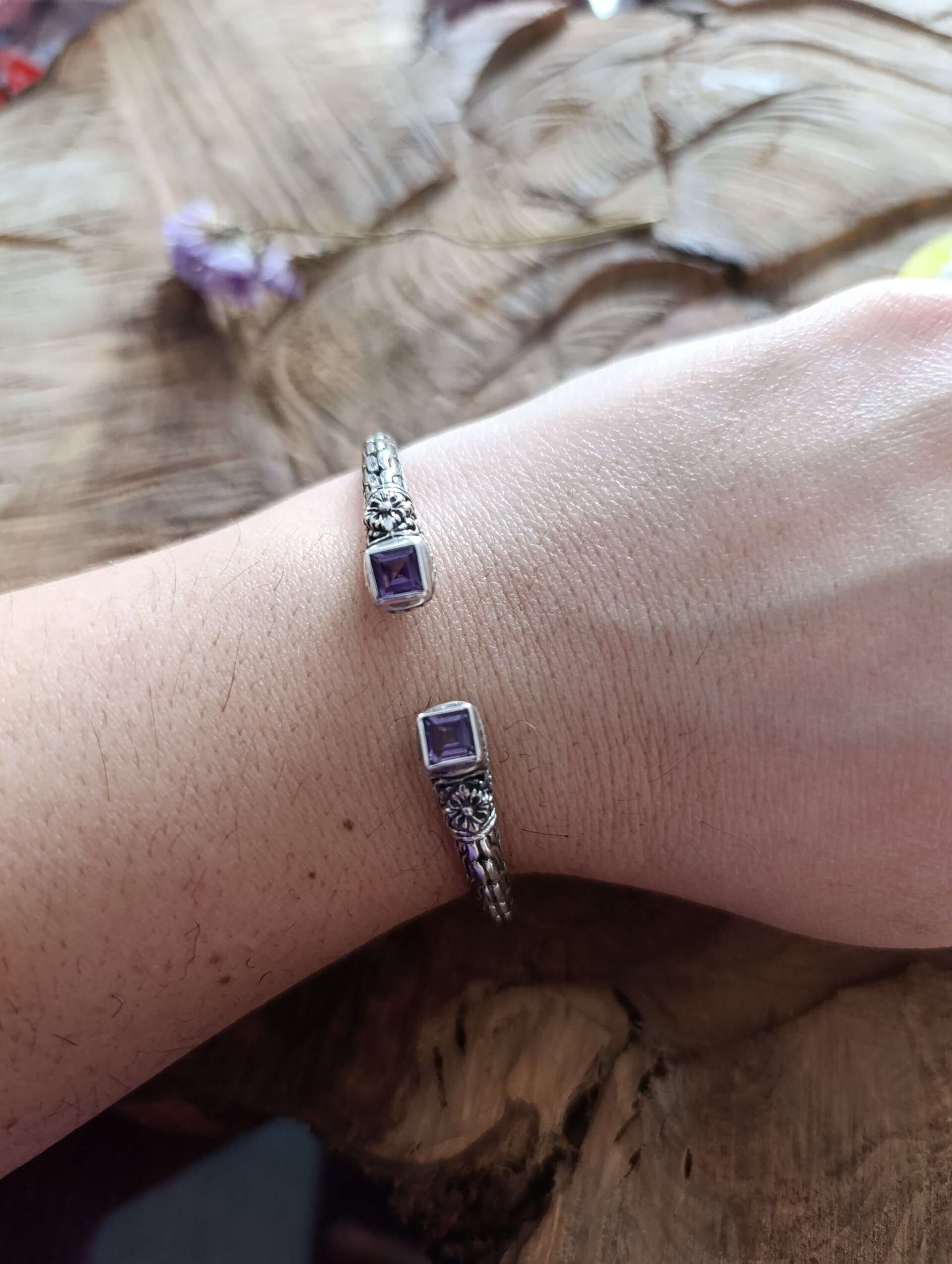 Pulsera Lirio Plata de Ley - 2
