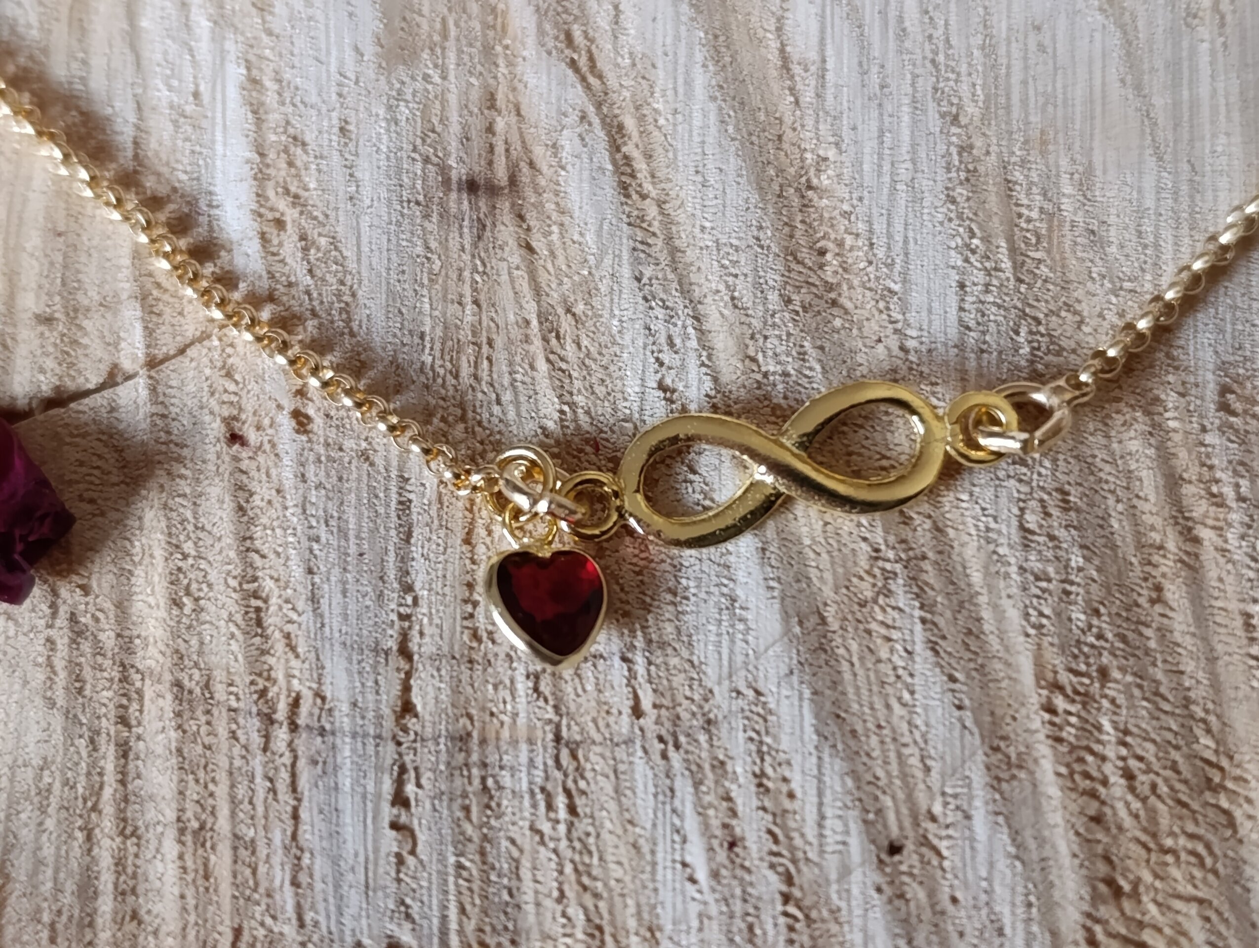 Pulsera infinito Amor baño de oro - 2