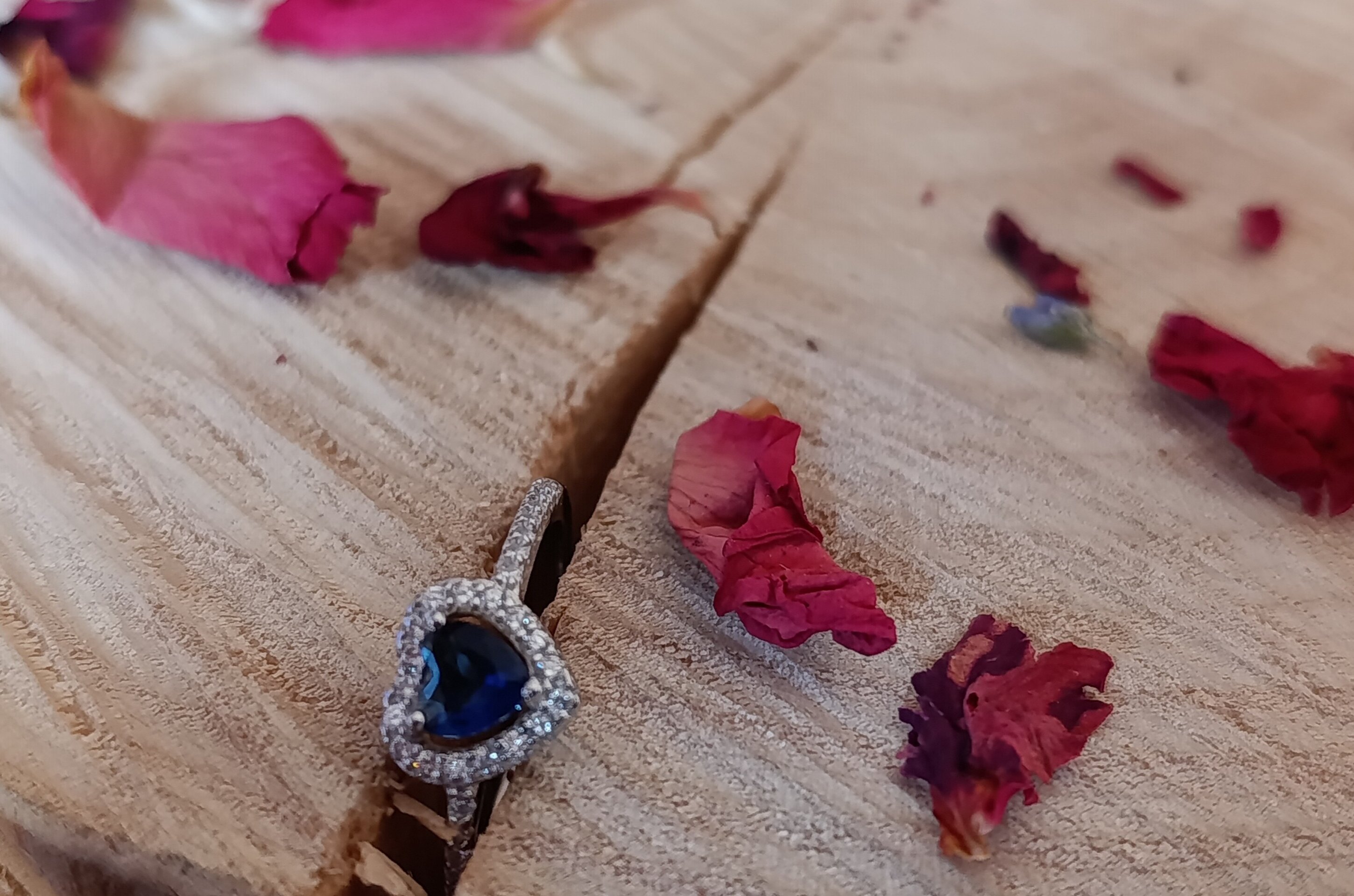Anillo Corazón del Océano de Plata de Ley 925 - 9