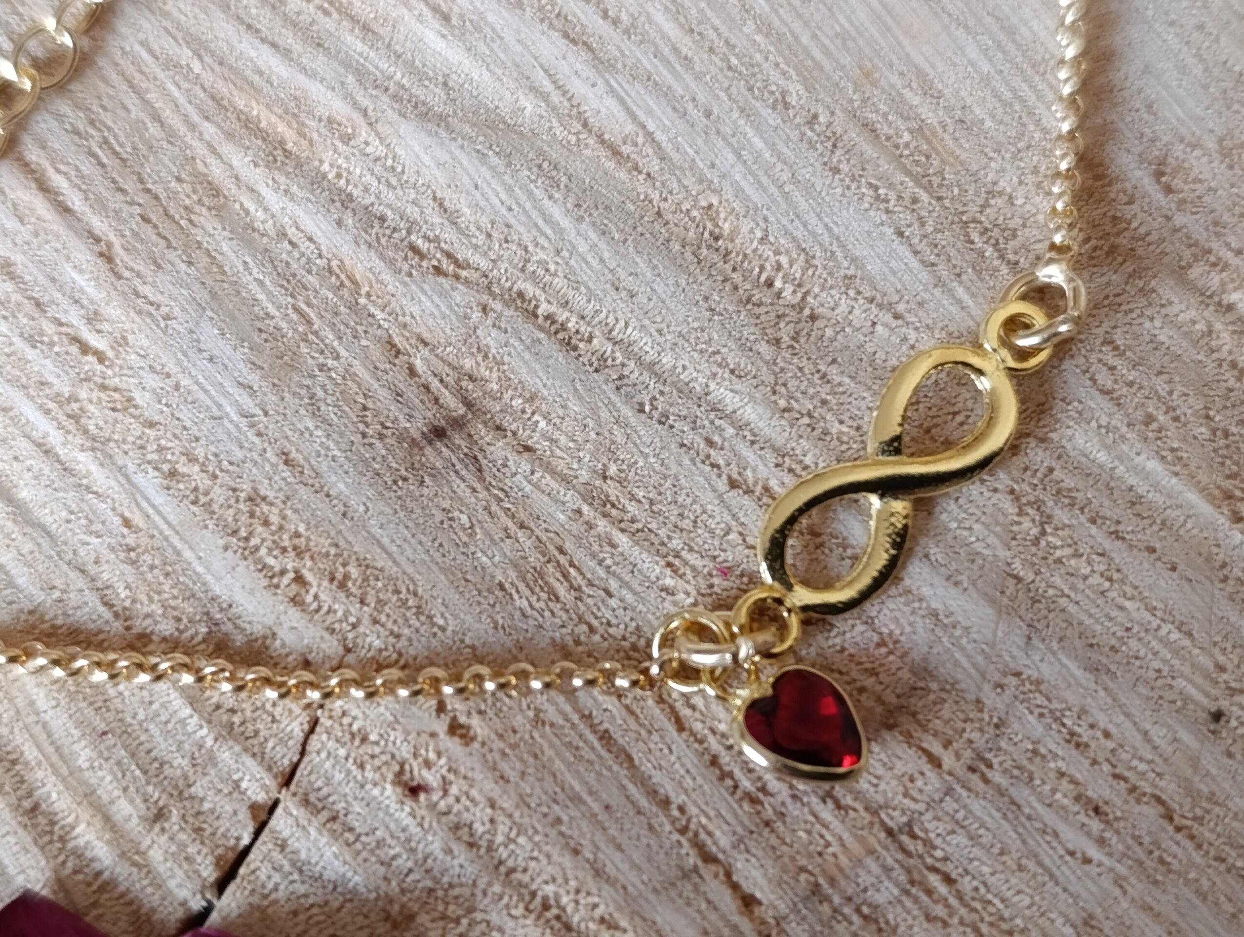 Pulsera infinito Amor baño de oro - 3