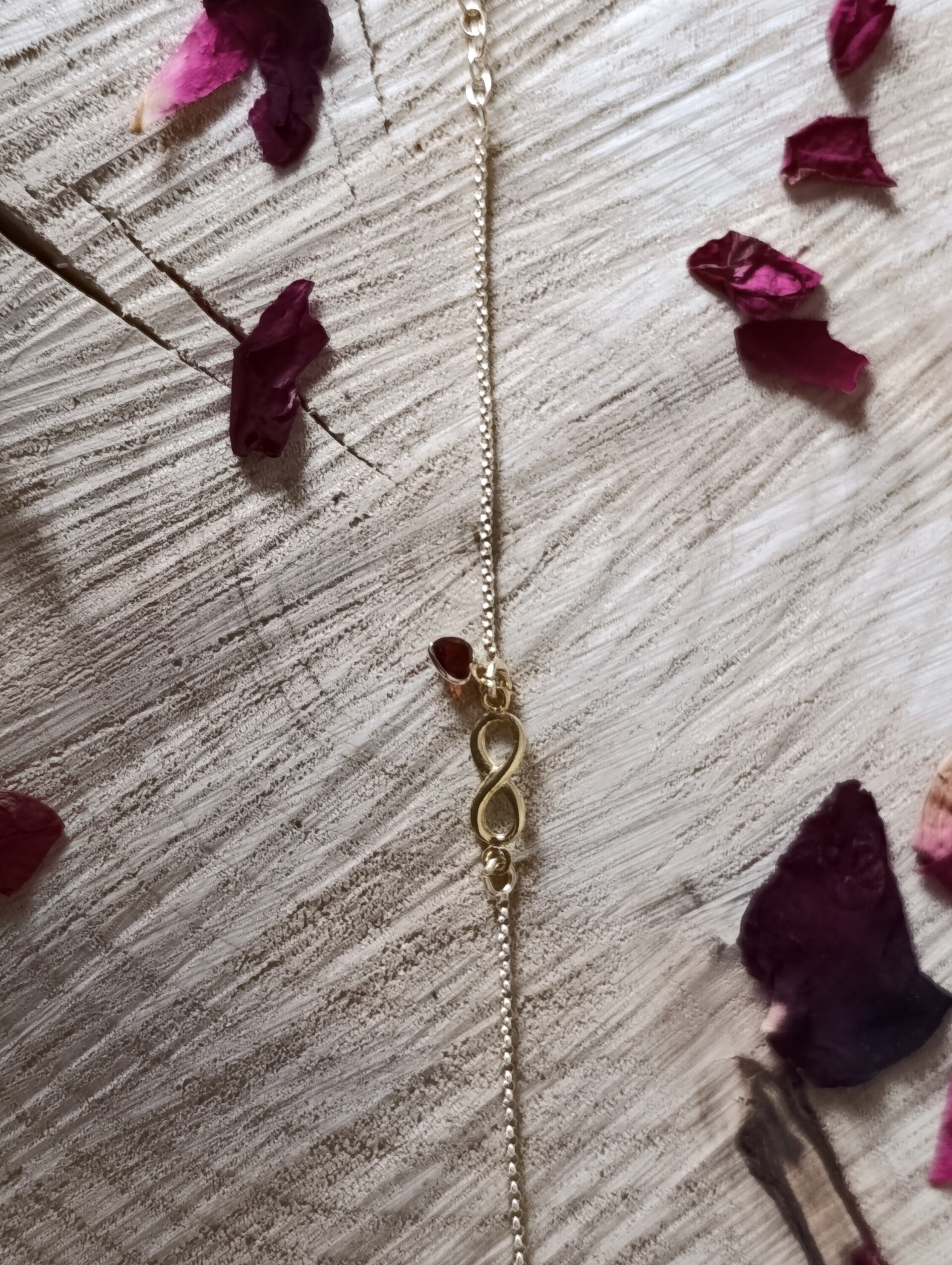 Pulsera infinito Amor baño de oro - 9