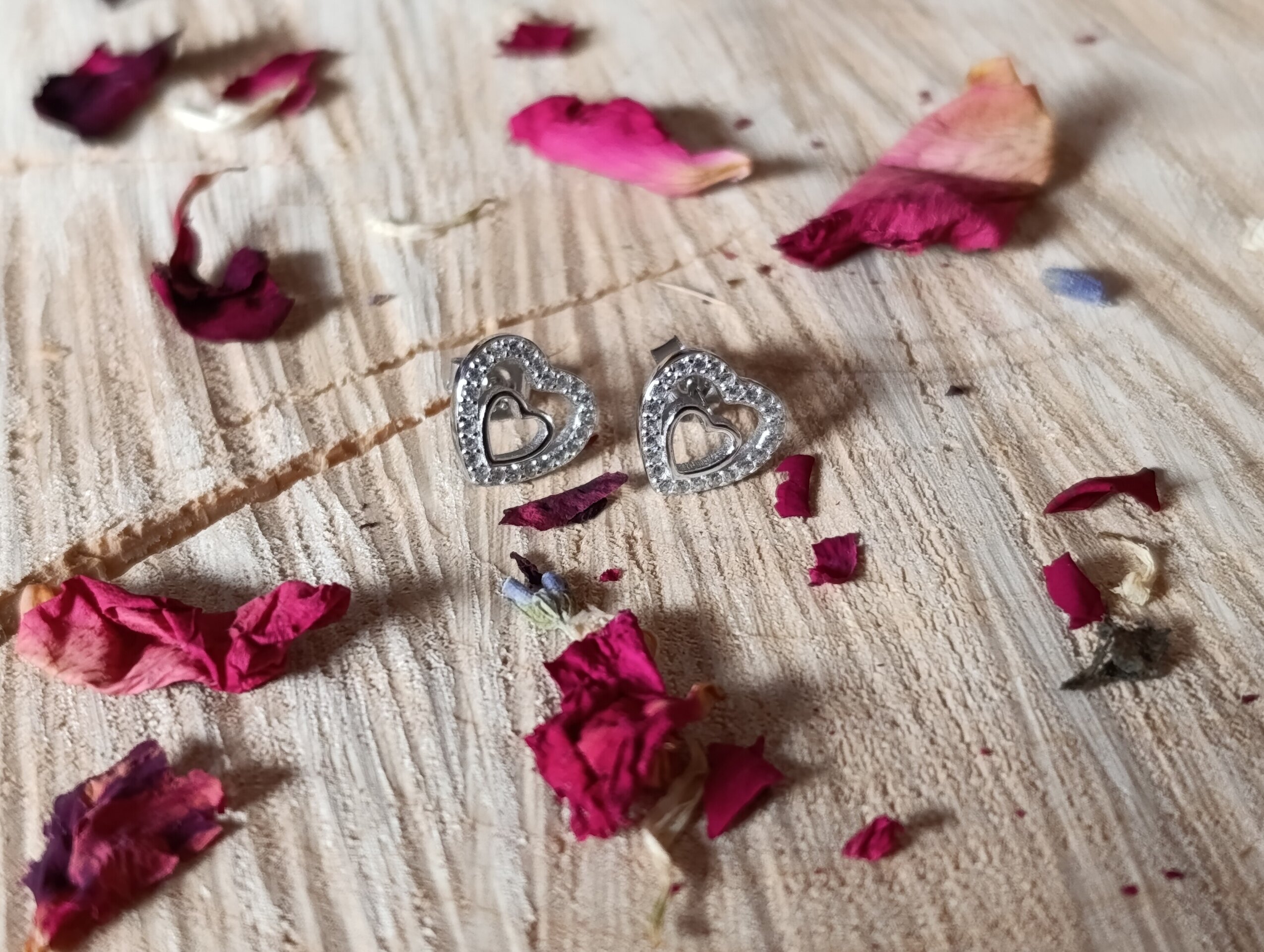 Pendientes Corazones Plata 925 - 7