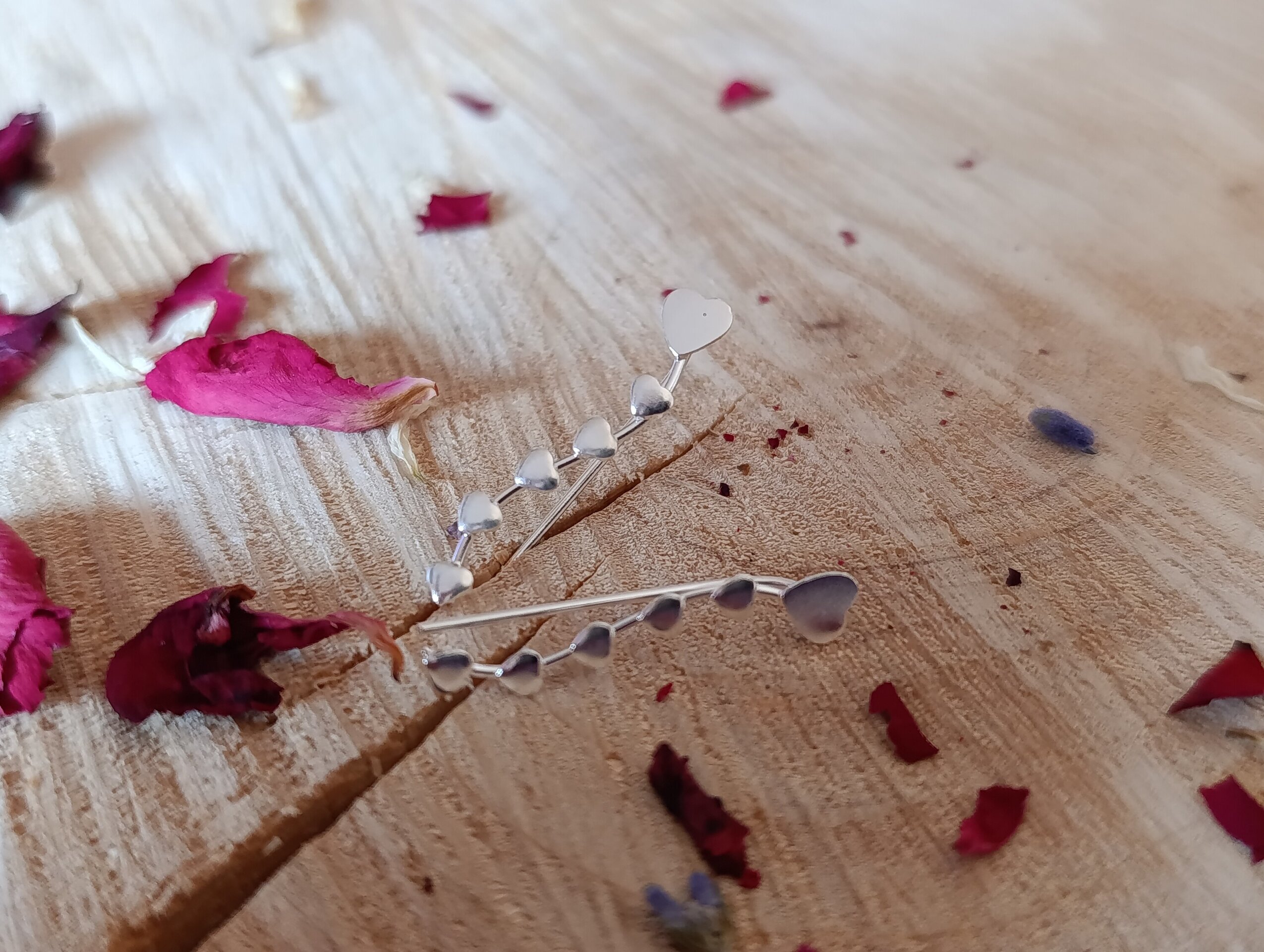 Pendientes trepadores hilo de amor - 4
