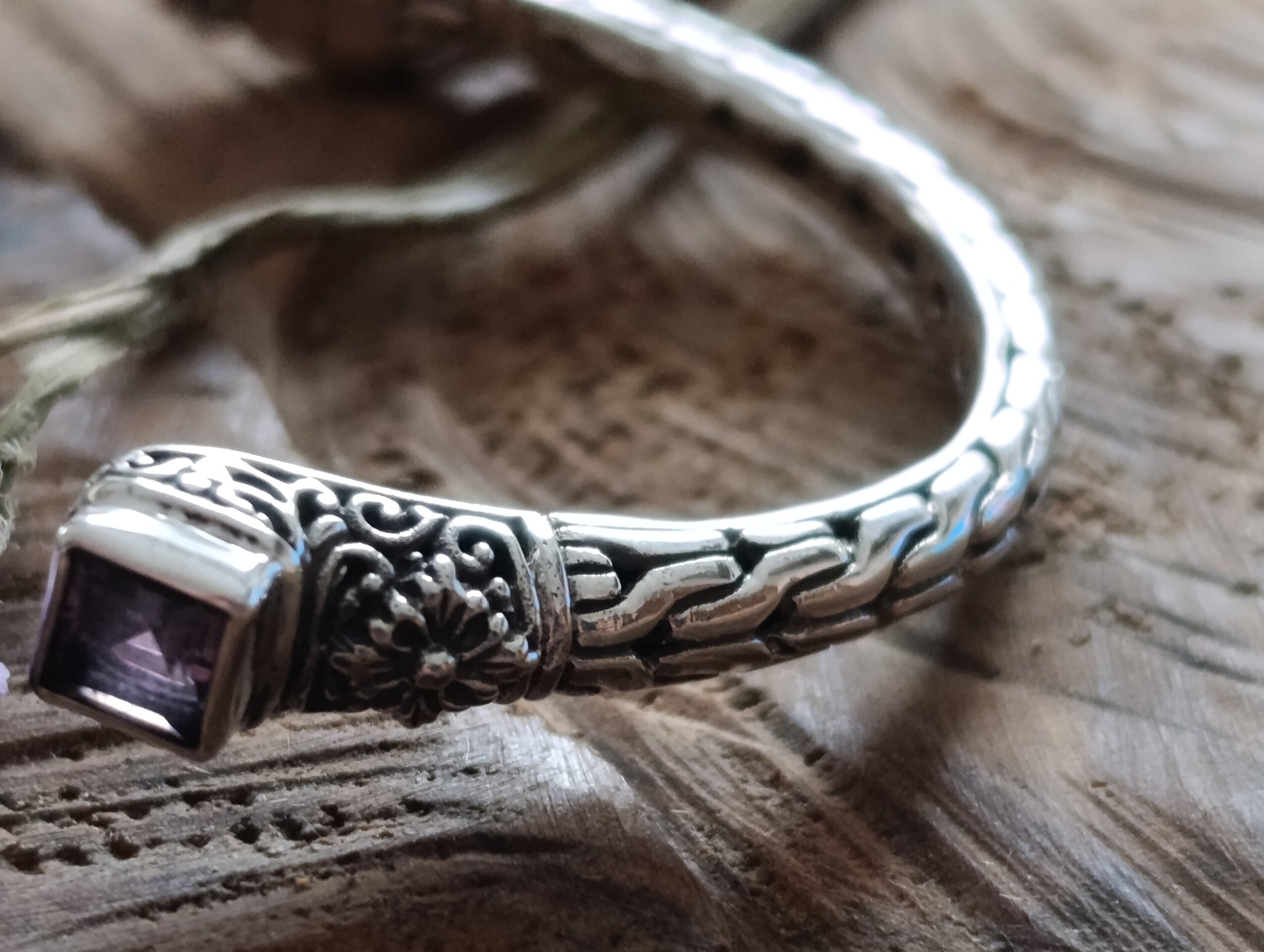 Pulsera Lirio Plata de Ley - 6