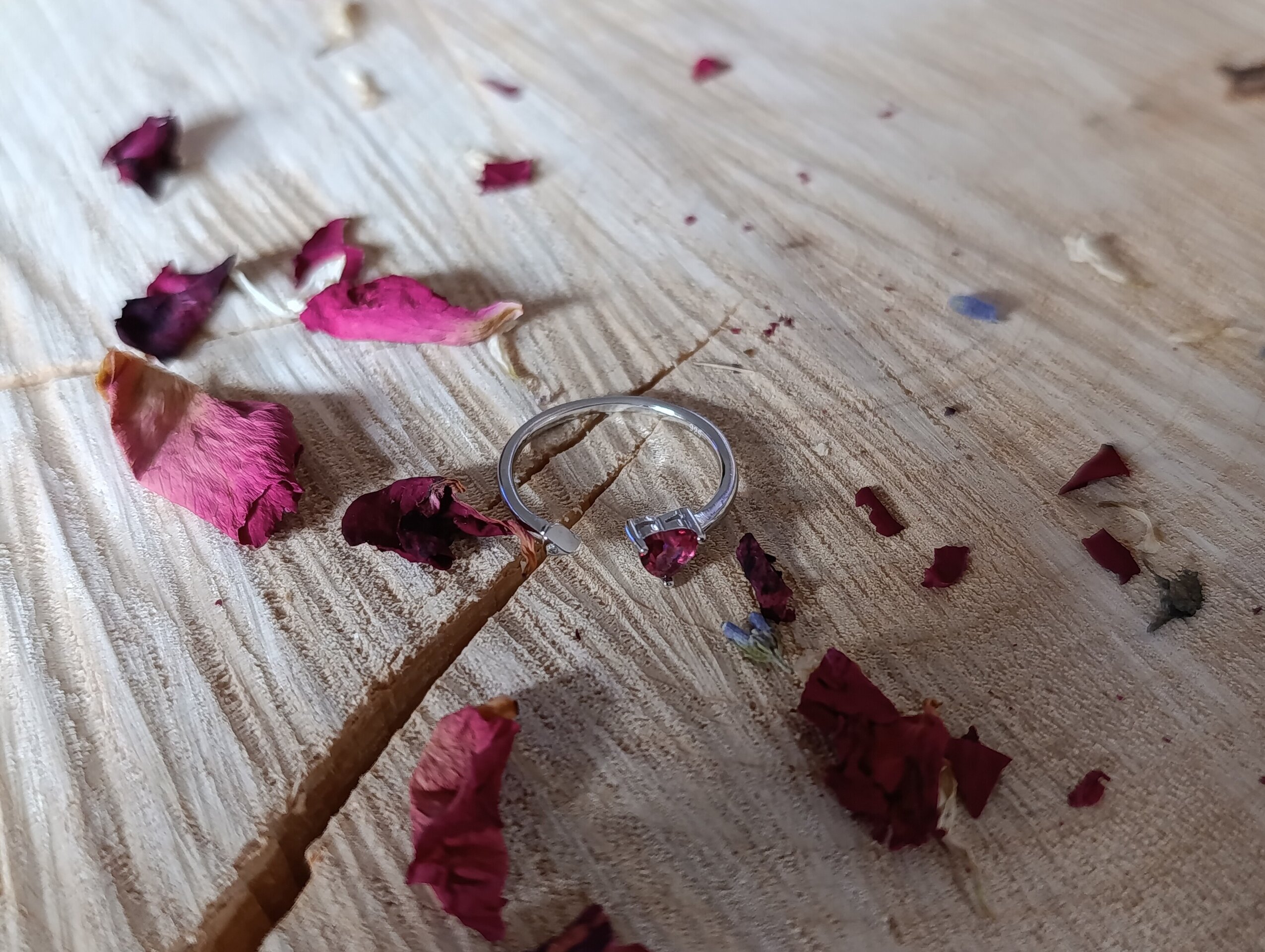 Anillo Corazón de Fuego en Plata 925 - 12