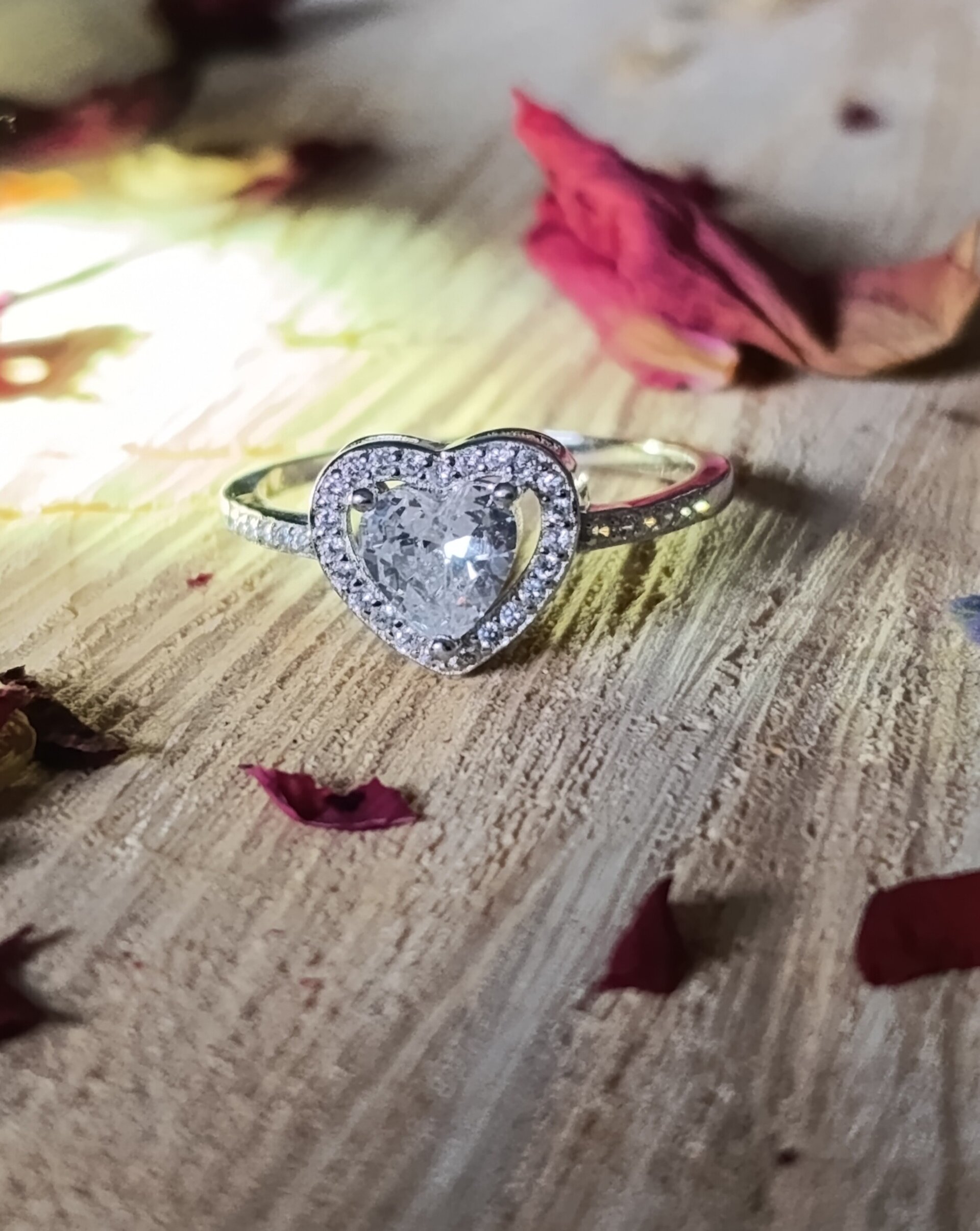 Anillo Corazón de Luz Plata de Ley 925 - 11