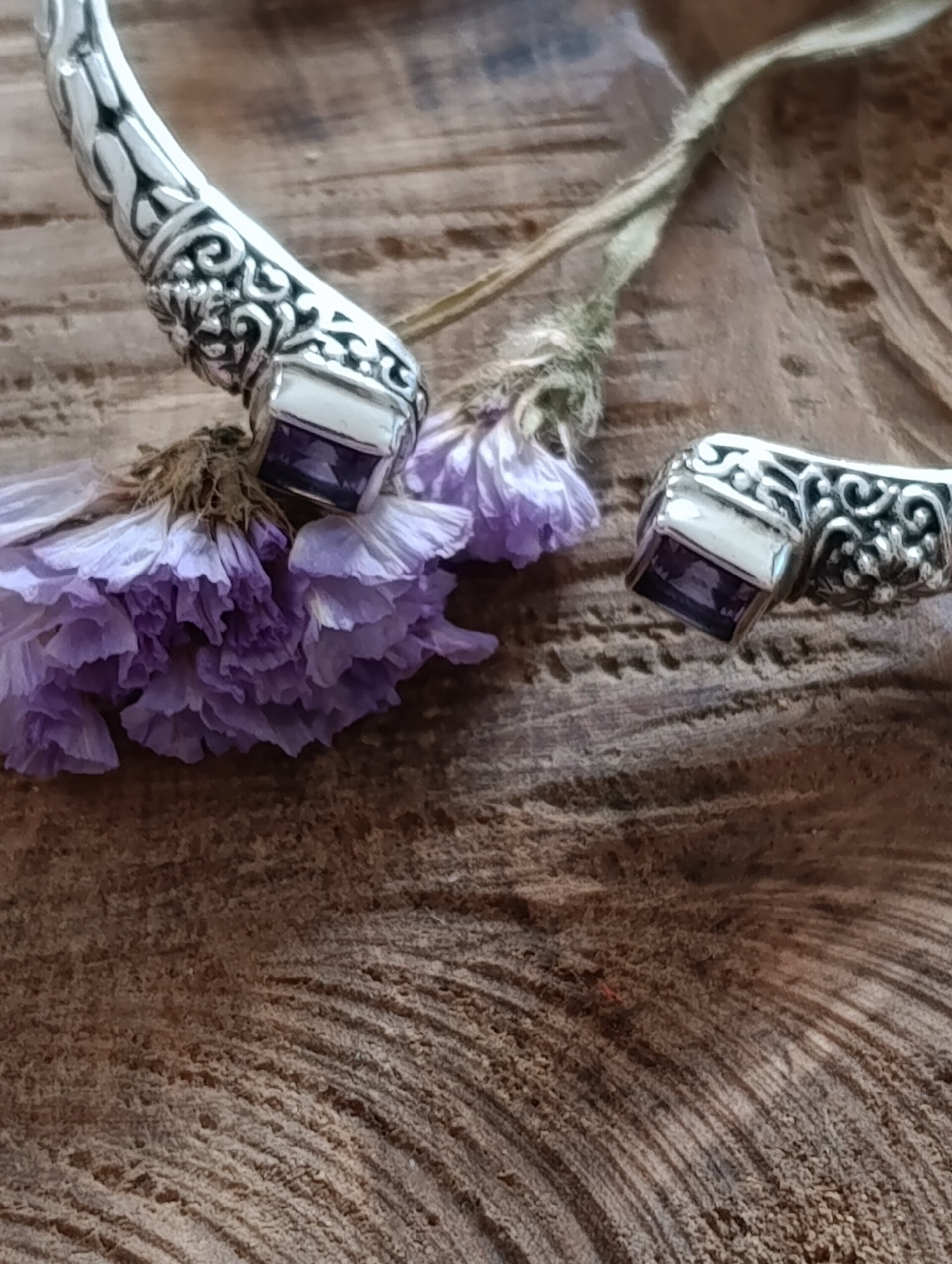 Pulsera Lirio Plata de Ley - 3
