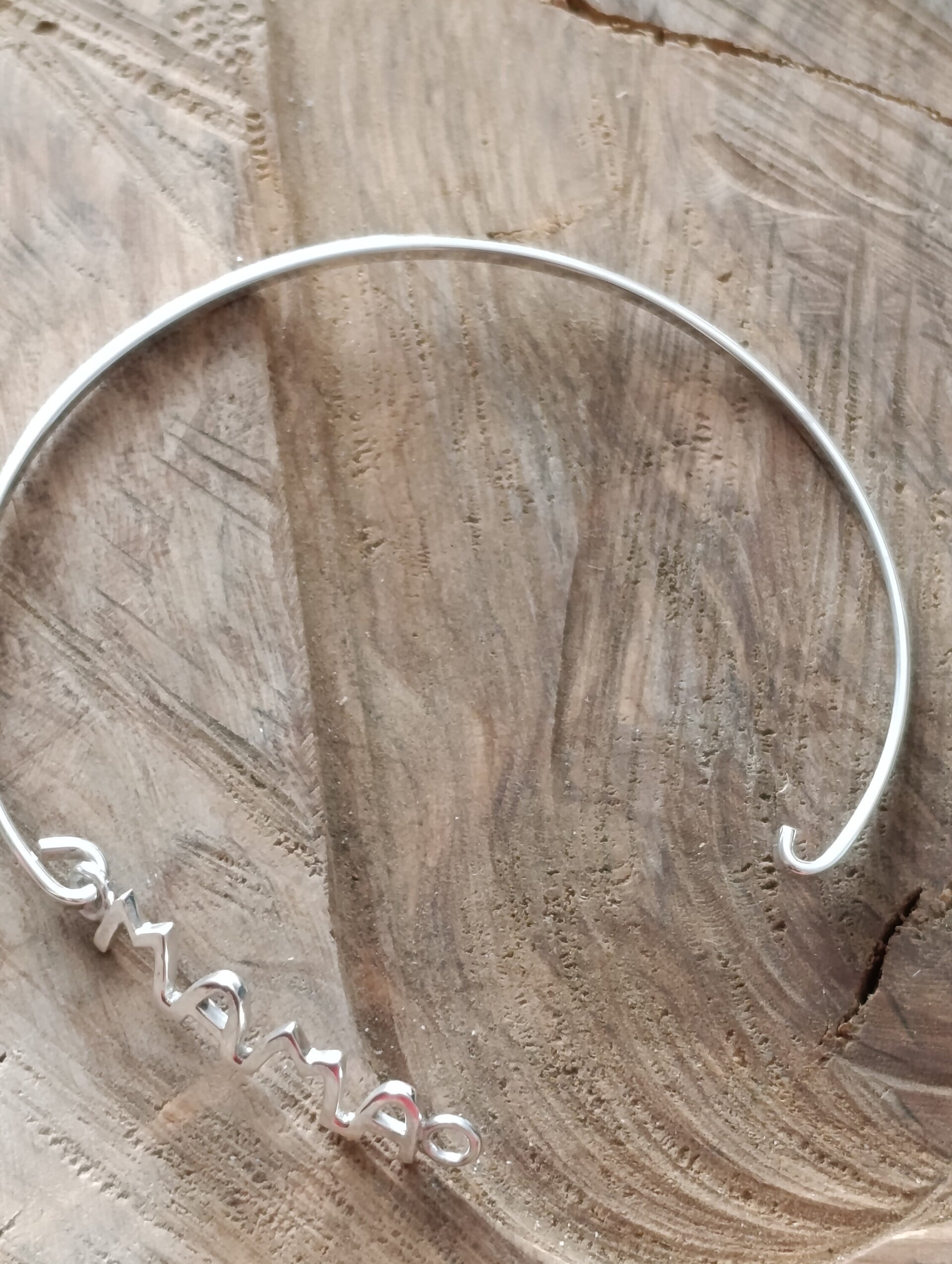Pulsera Mamá Plata de Ley - 3